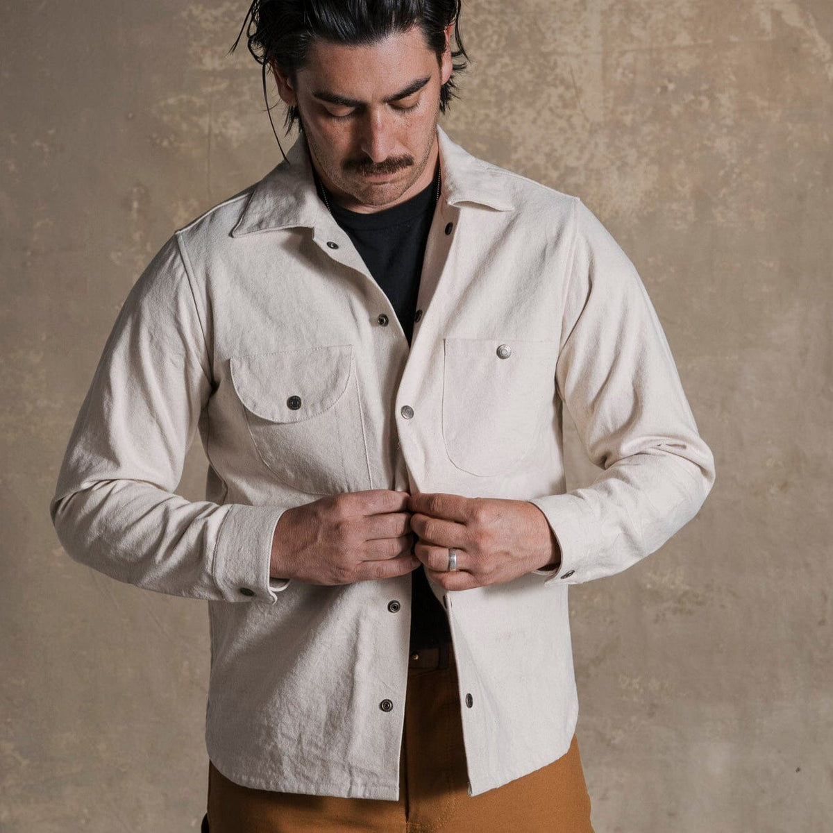 Canvas Workshirt - Natural Bradley Mountain 