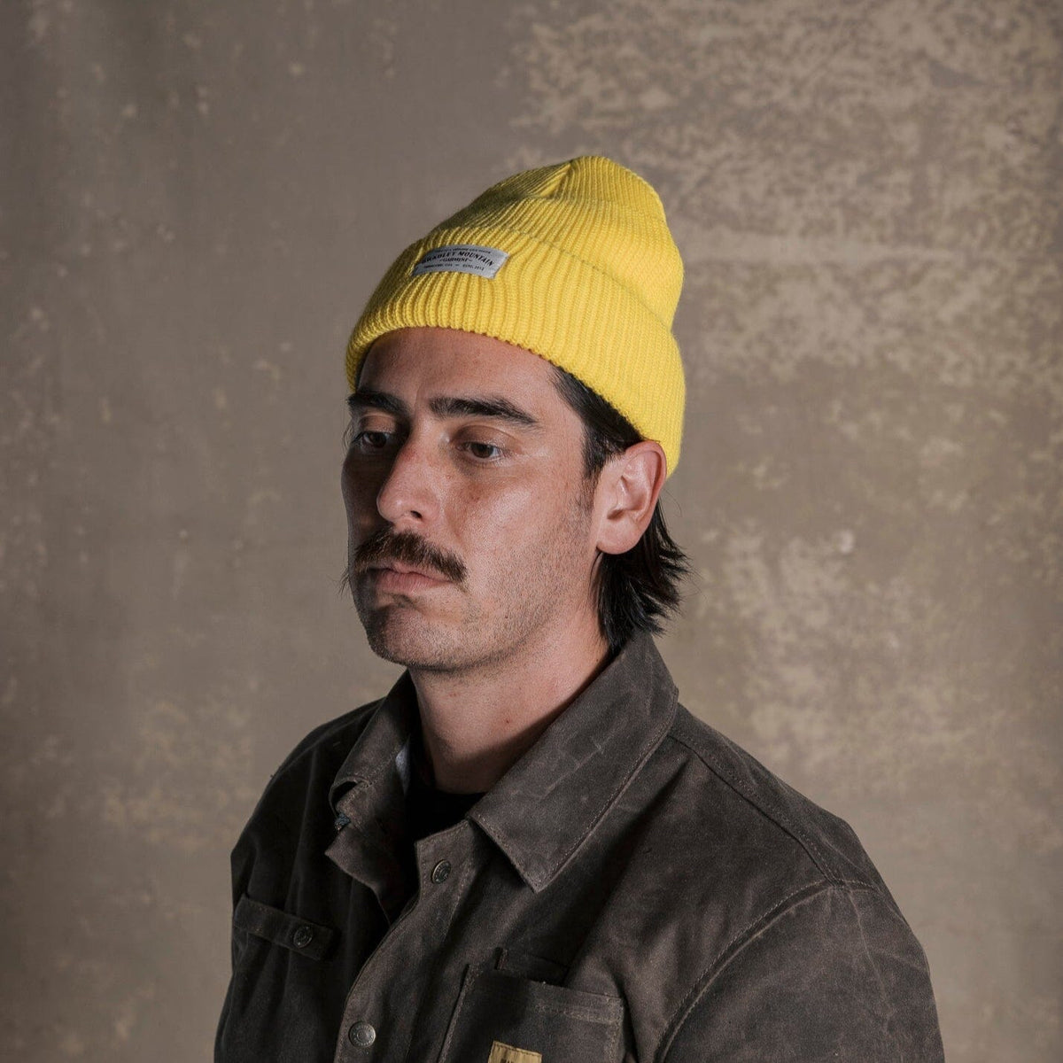 Acrylic Watch Cap - Liferaft Yellow Bradley Mountain 