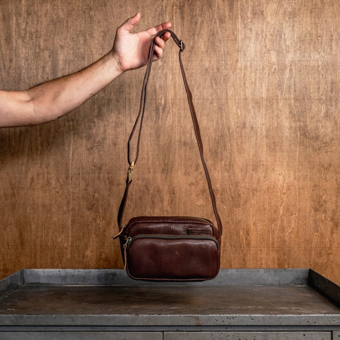 Rangefinder Bag - All Leather Accessories Bradley Mountain 