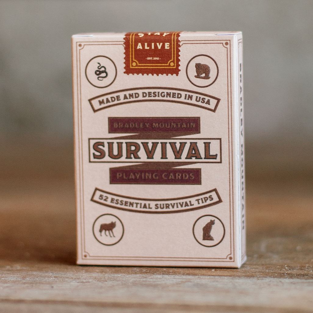 Survival Playing Cards - Cream Bradley Mountain 