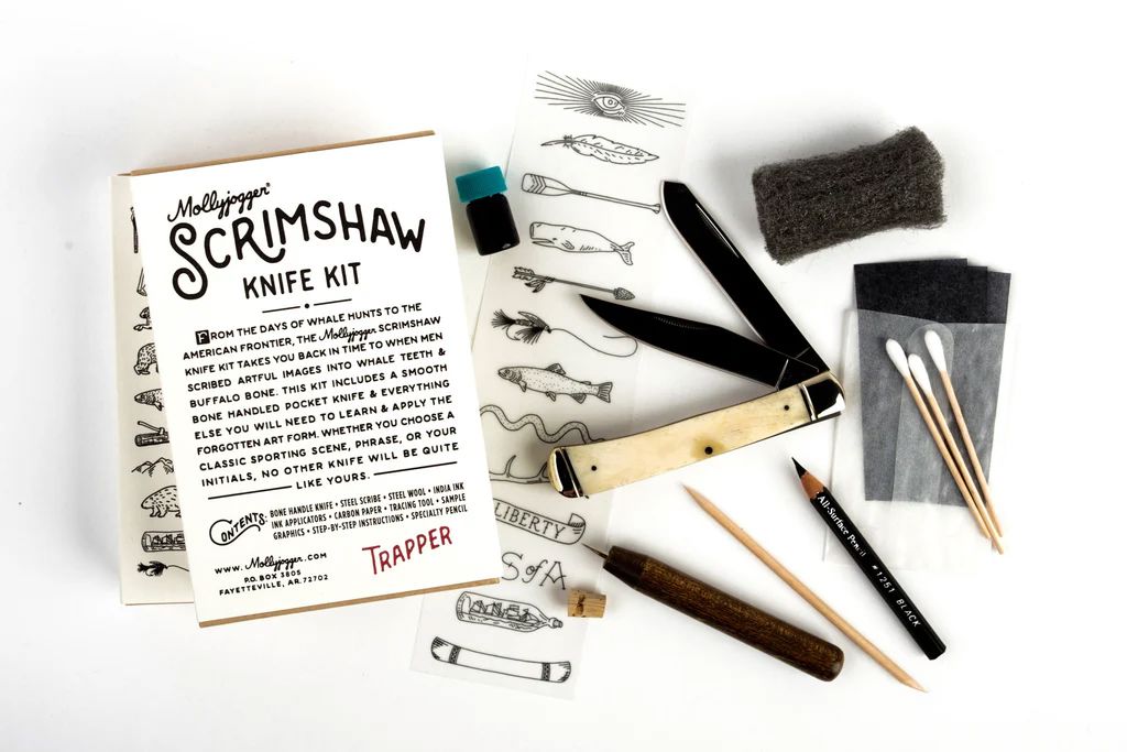 Scrimshaw Trapper Knife Kit Bradley Mountain 