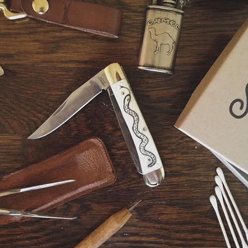 Scrimshaw Trapper Knife Kit Bradley Mountain 