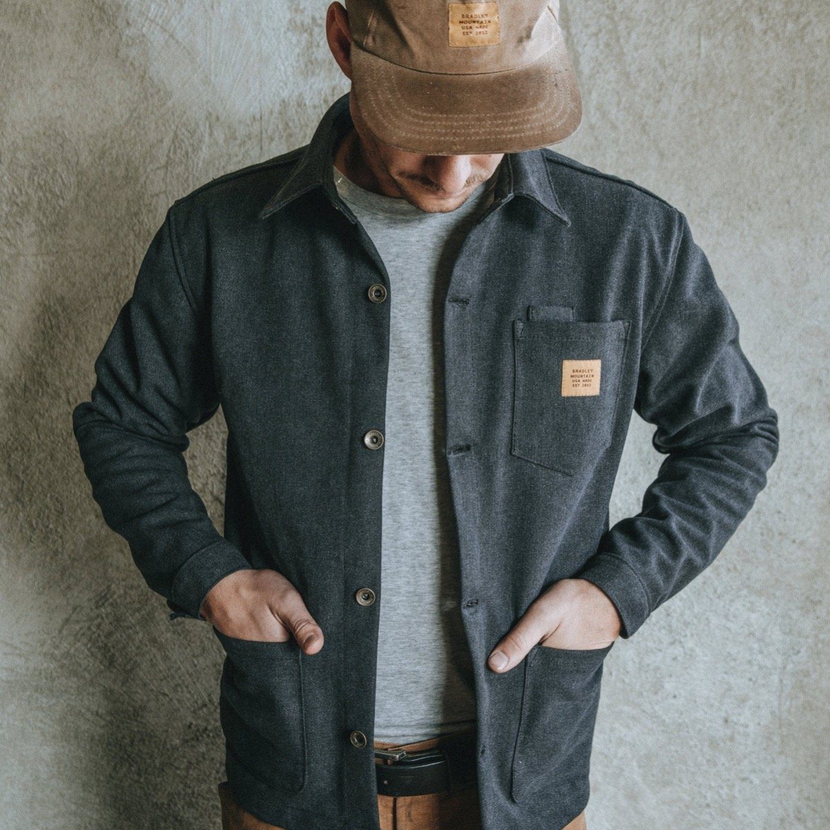 Edison Chore Coat - Stone Washed Black Bradley Mountain 